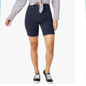 Judy Blue High Rise Tummy Control Denim Shorts Black Sz 2XL